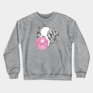 Bubble gum Pug Crewneck Sweatshirt